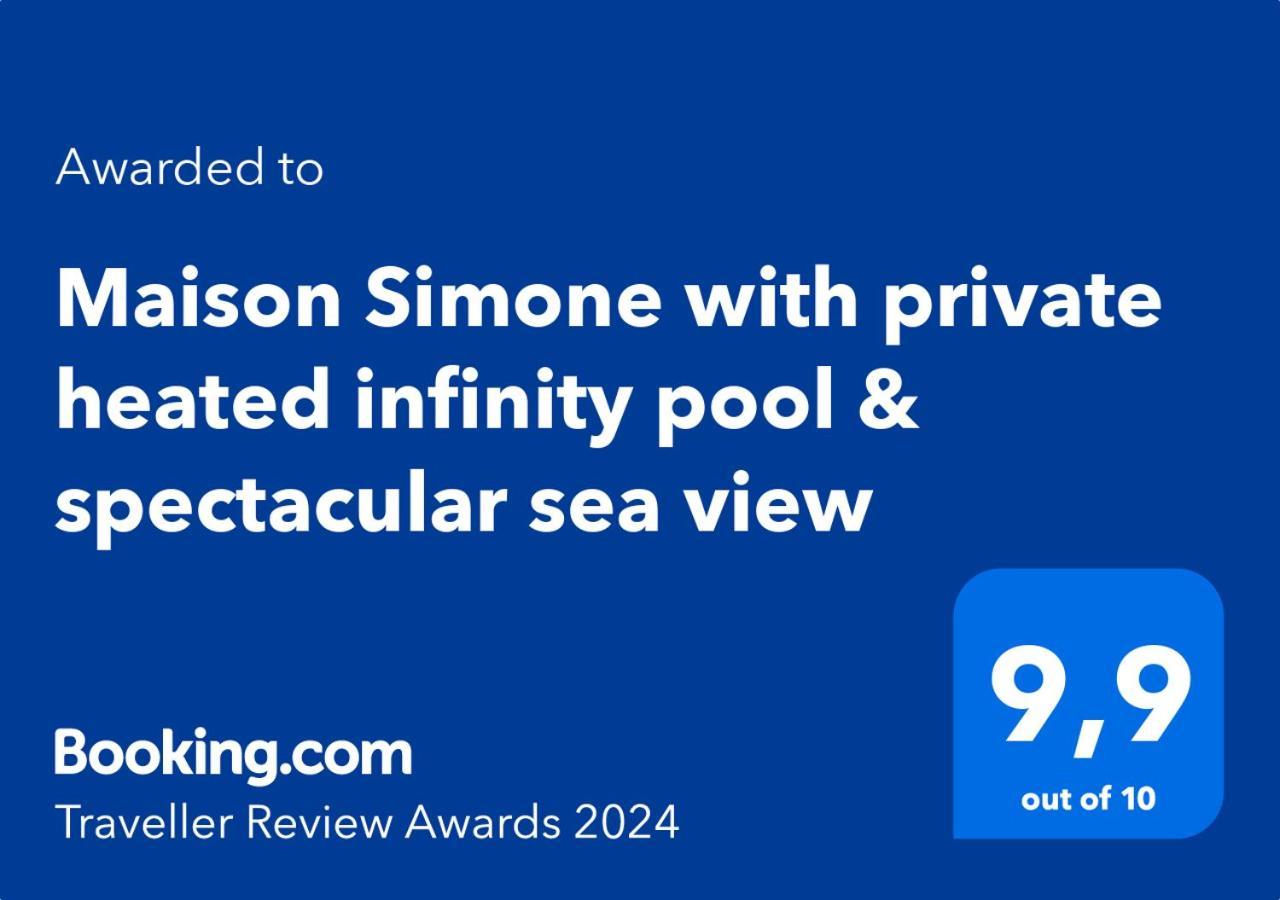 Maison Simone With Private Heated Infinity Pool & Spectacular Sea View Ferienhaus *