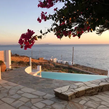 Maison Simone With Private Heated Infinity Pool & Spectacular Sea View Agios Sostis (Tinos) Exterior photo